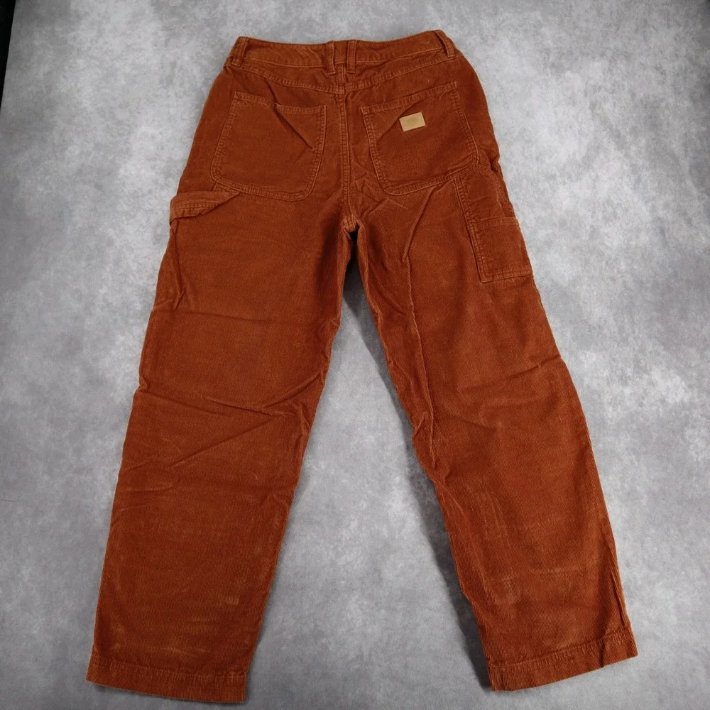Vans Corduroy Pants Carpenter Brown Size 28 Double Knee Baggy Skater Gorpcore